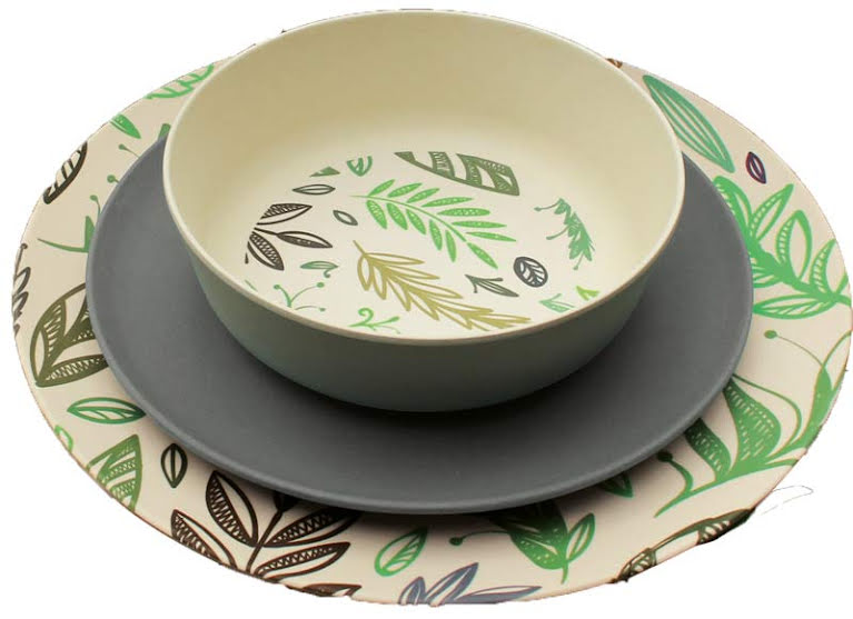 Holiday Servis Bambu set Panda 12 delar