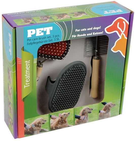 Børstesæt til kæledyr - 3 stk