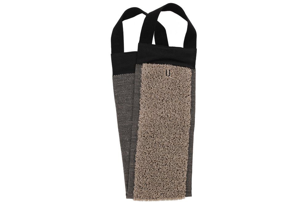 Rento Ryggtvätt bommullsfrotté svart/bomull 14x70 cm