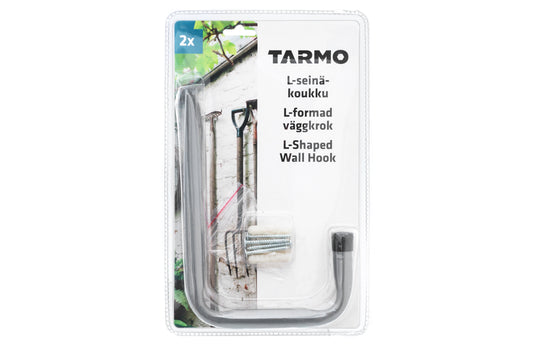 Tarmo Väggkrok L-formad 2 st. storlek L