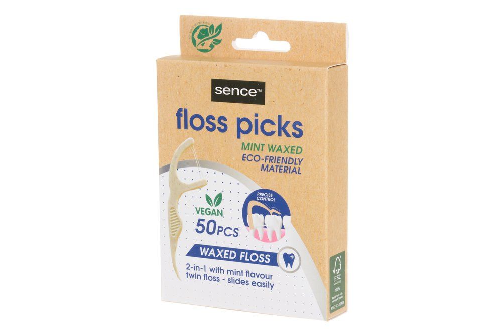 Sence Tandtråd og tandstikker 2-i-1 med myntesmag