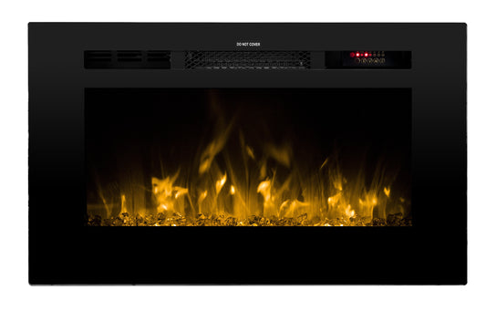 NorFlame elektrisk pejs til væggen 28 "