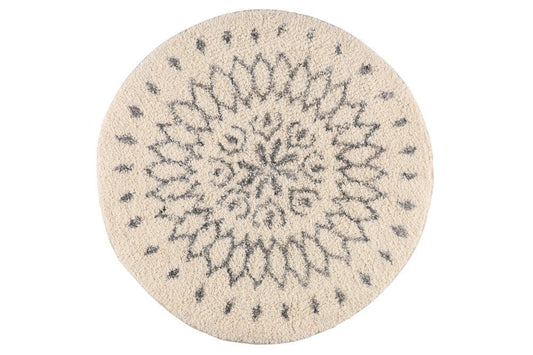 4Living Badetæppe Adele hvid/sølv 60 cm