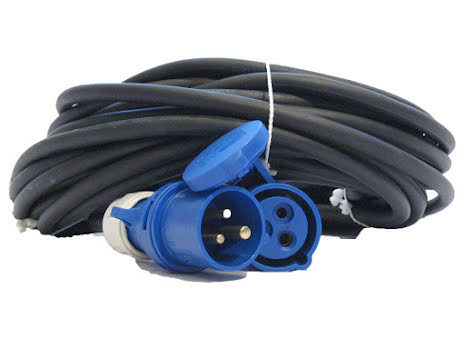 Tilslutningskabel EU -kabel CEE 25 m Lige