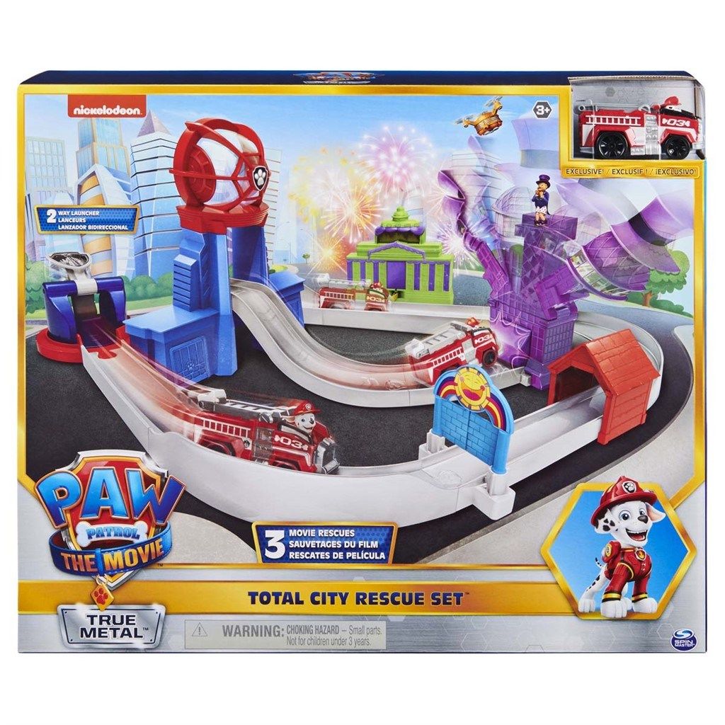 PAW Patrol Movie True Metal City Rescue legesæt - bilbane