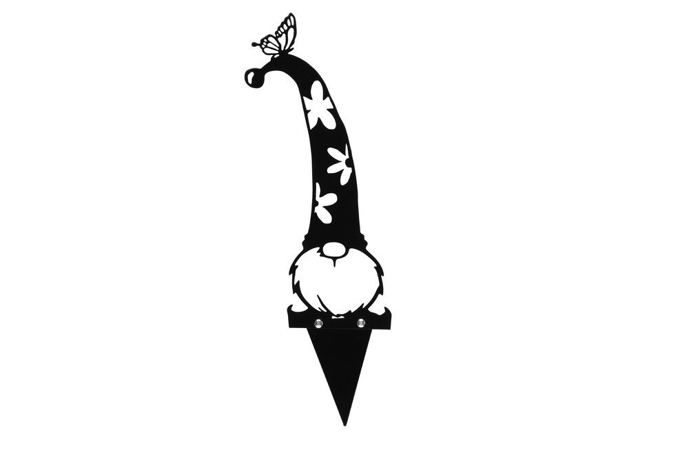 4Living Trädgårdsdekoration av metall, tomte 39 cm Ass. 1st