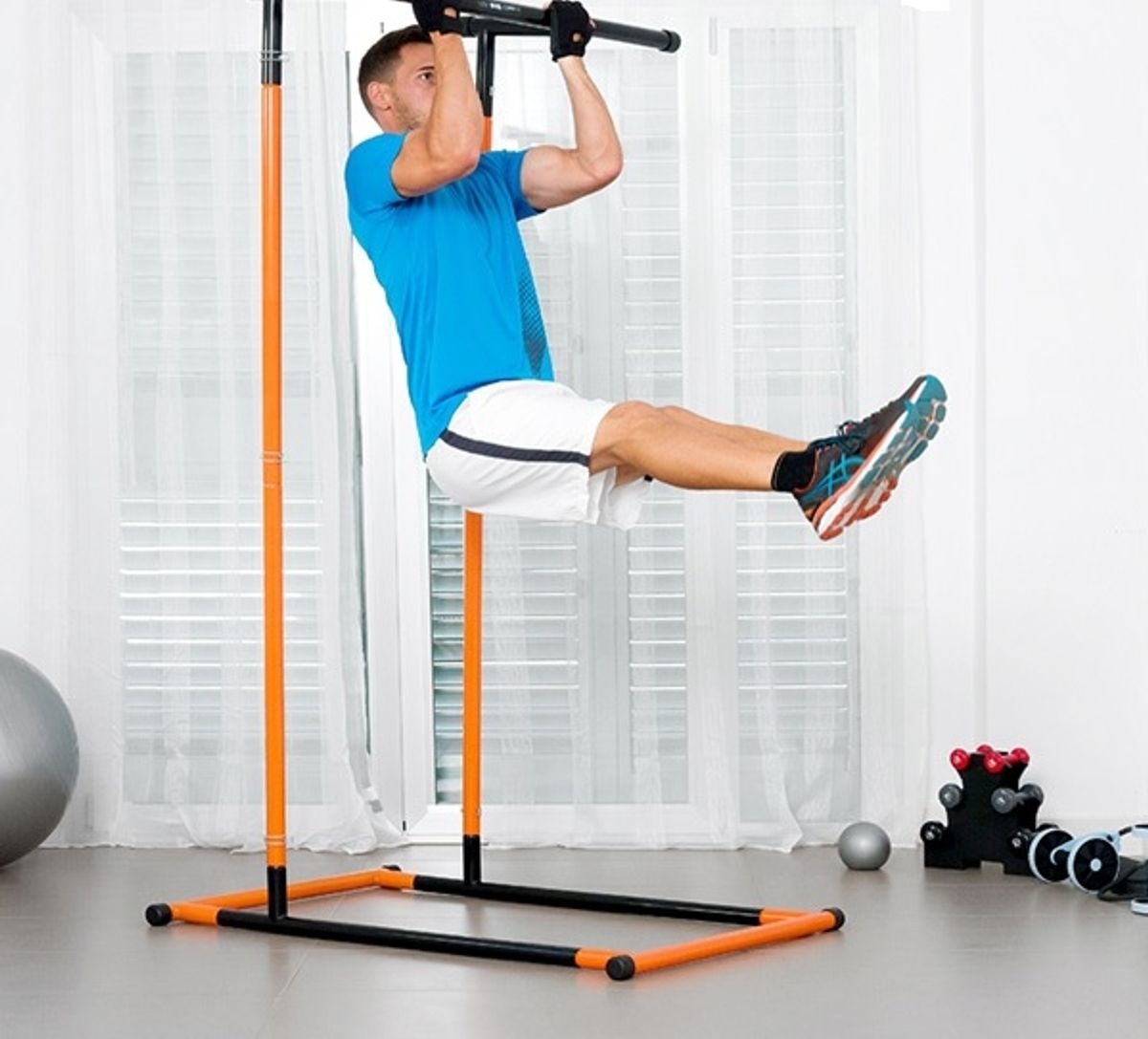 PowerGym Fritstående Pull Up Bar