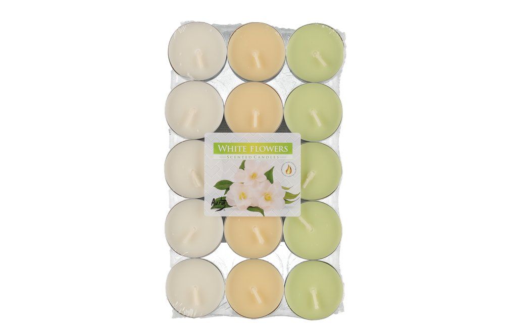 Aura Värmeljus med doft White flowers 30 st