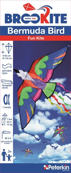 BROOKITE Bermuda faldskærmsdrage 140x60cm