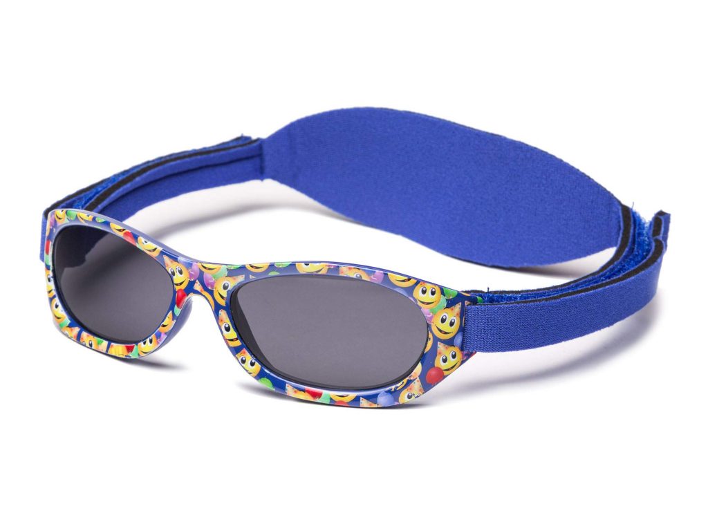 KIDDUS SUNGLASSES - BABY EMOJI BLUE (O-2 ÅR)