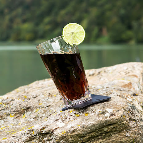 Silwy magnetic plastic glasses set of 2 long drink clear