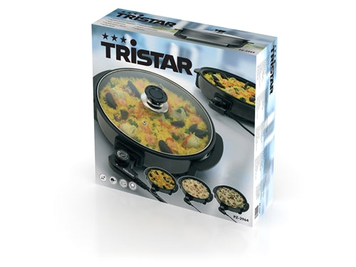 Tristar Elektrisk grillpande med låg Ø40cm 1500W