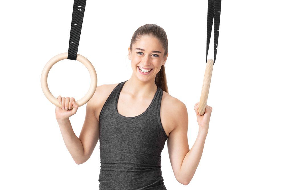 Atom Gymnastik ringe i træ