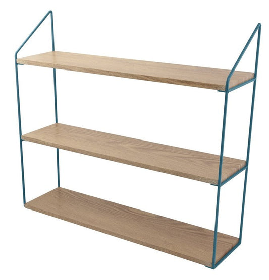 DAY Væghylde m/3 hylder BLUE/WOOD