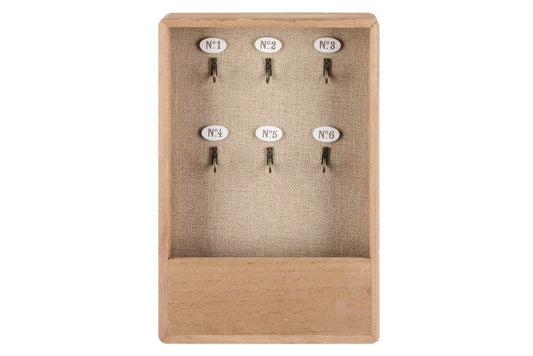 4Living Nyckelställ nummer för sex nyckelringar