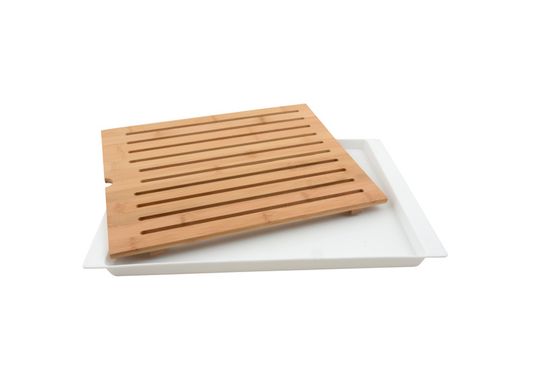 Day Bambuskärbräda med samlare och brödkniv