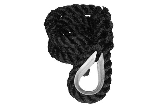 4Living Upphängningsrep för hängstol 2m svart