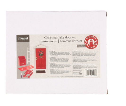 Kapel Hobby Julemands dør sæt, rød 9 dele