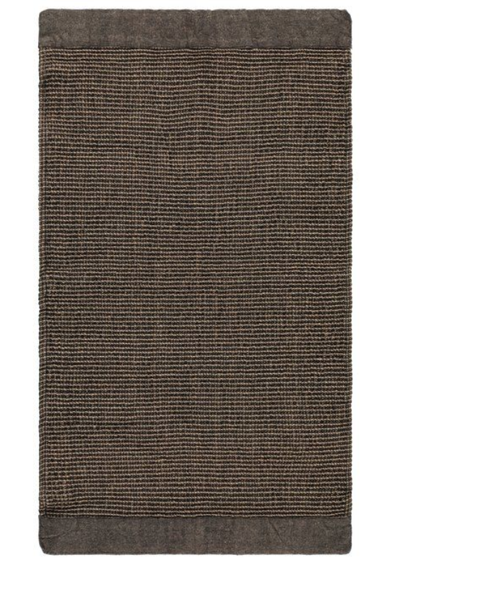 Rento Kenno Handduk black/beige 90 x 180cm