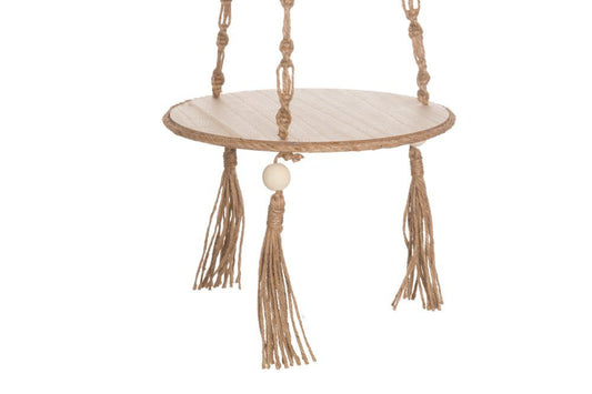 4Living Hängande hylla, makramé, 2 våningar