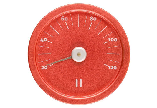 Rento Termometer Aluminium bastu eldröd