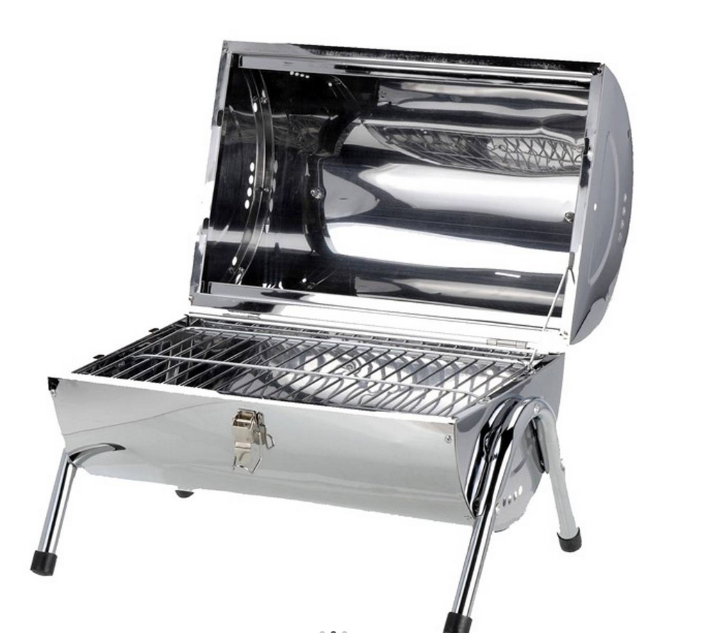 TopDesign Kolgrill med dubbla grillytor bärbar