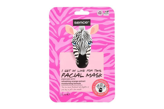 Sence Ansigtsmaske dyrefigur koala/zebra 23 ml Ass. 1stk