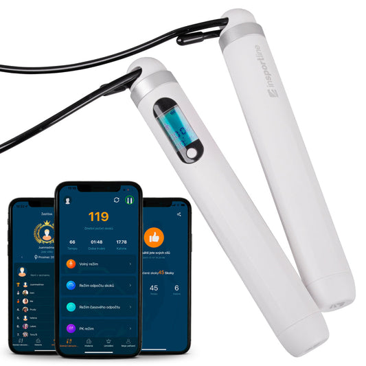 inSPORTline Sjippetov Jumpsmart Bluetooth hvid