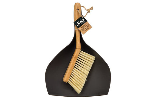 Maku Støvbørste og skovl sort natur