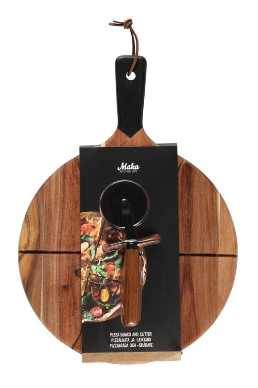 Maku Pizzabræt og skærer