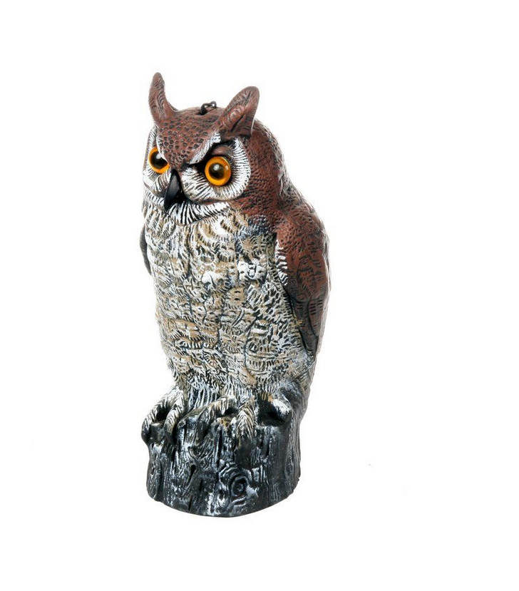 Fågelskrämma, uggla, plast 40 cm