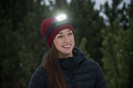 Atom Pannlampa med sensor laddas med USB 500 lumen