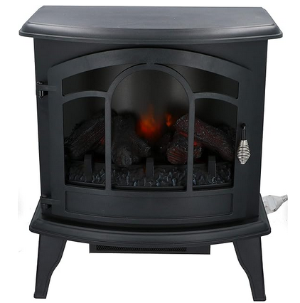 Alpina Vicenza electric fireplace with 3D fire effect