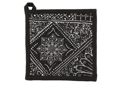 4Living Grytlapp Chic 2 st. svart 20x20 cm