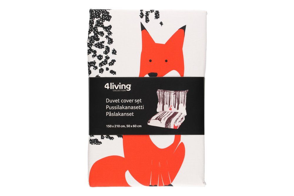 4Living Påslakanset Foxy 150 x 210 cm