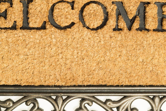 4Living Dørmåtte Velkommen natur / sort 45x75 cm
