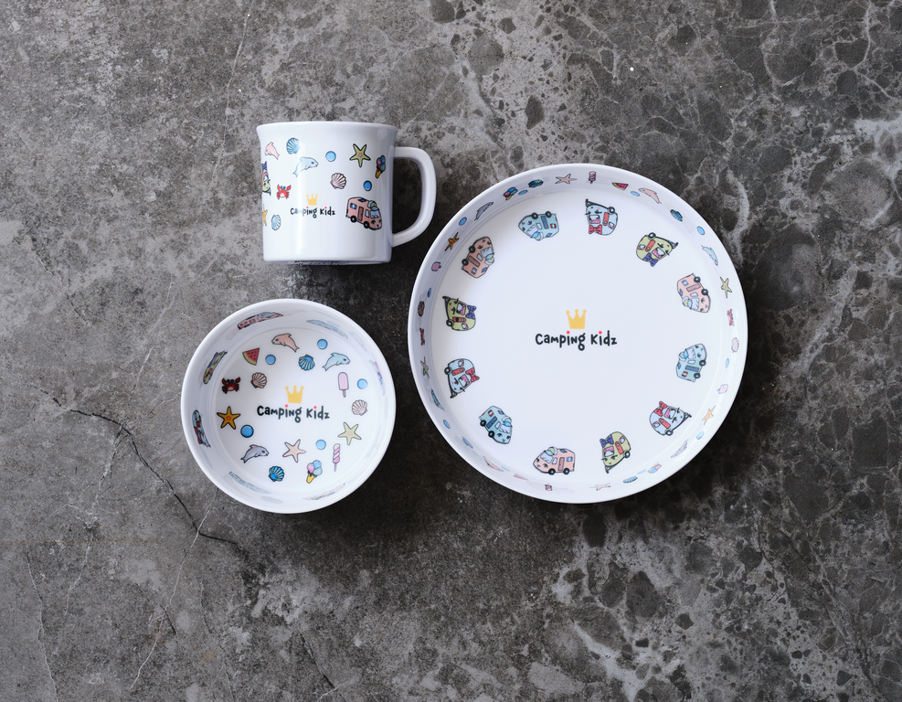 Melaminservis 3-delar Camping Kidz