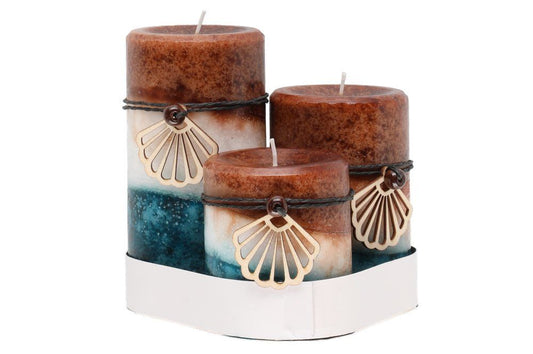 Polar Bloker lys med duft 3 stk. Natduft