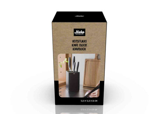 Maku Knivblock , fyrkantigt, olika färger Ass. 1st