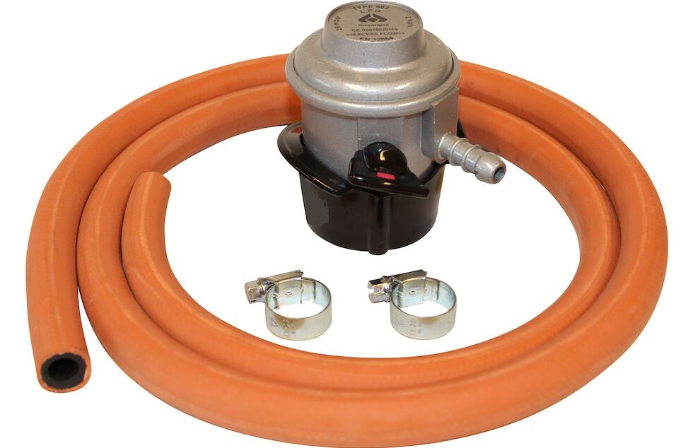 Lågtrycksregulatorset med slang 1,5 m