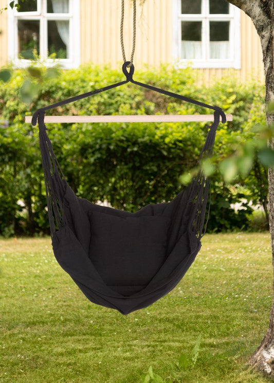 4Living Hängmatta svart 150x130cm