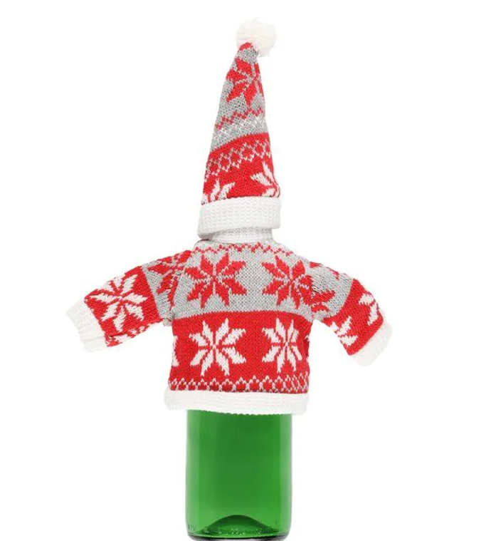 Winteria Julesweater til vinflaske ass.