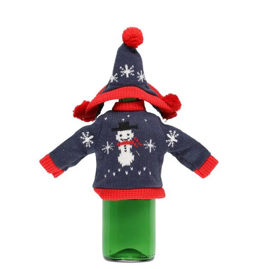 Winteria Julesweater til vinflaske ass.