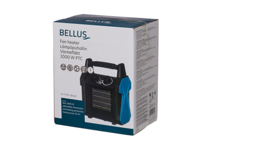 Bellus Värmefläkt 2000W PTC