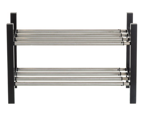 Kopi av 4Living Skoställ, förlängningsbar svart