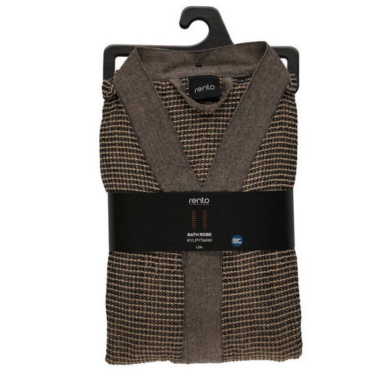 Rento Badekåbe Kenno L/XL sort/beige