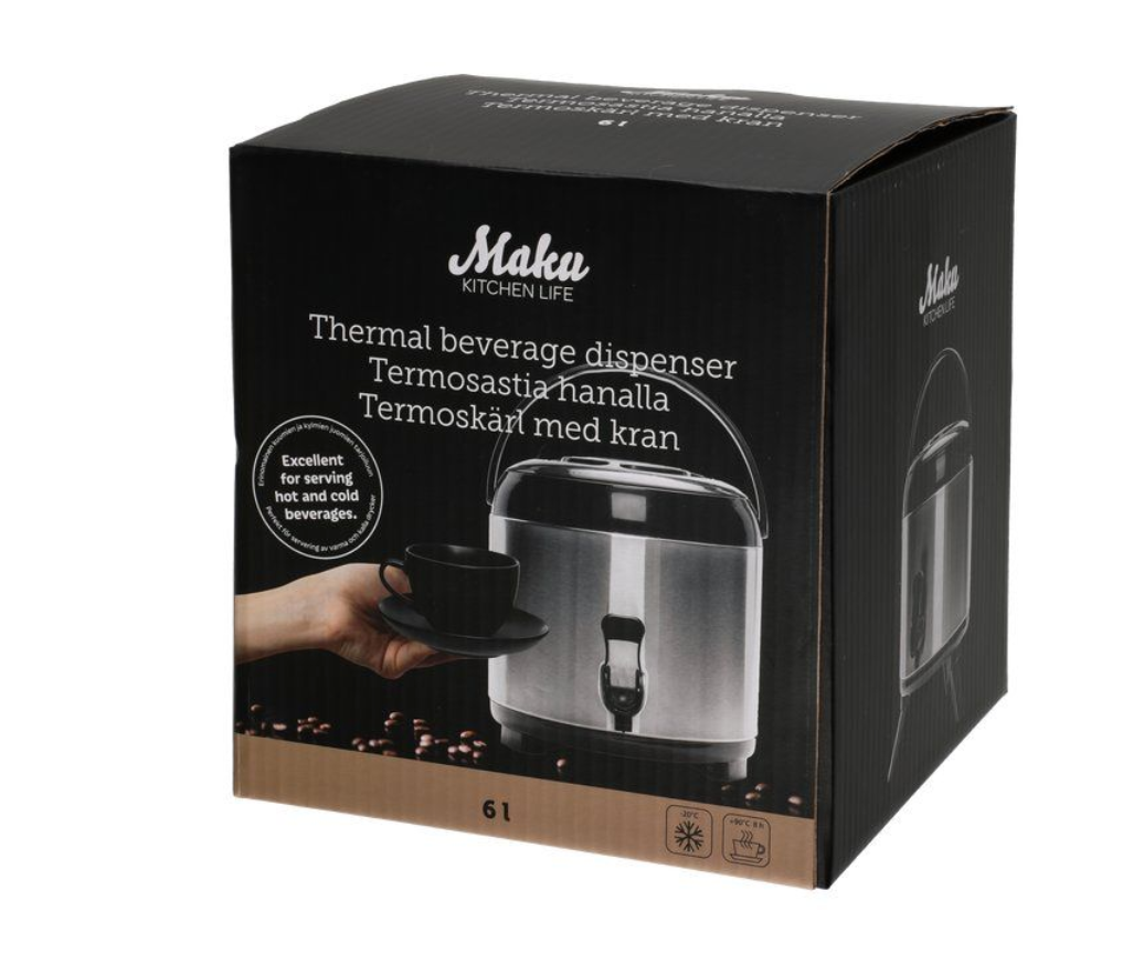 Maku Termosbehållare med kran 6 L