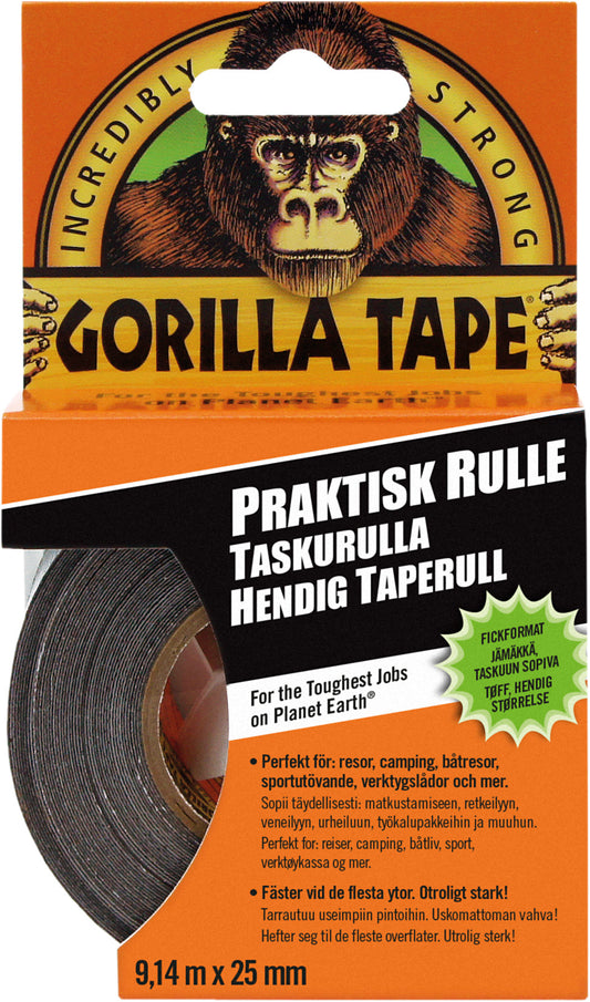Gorilla Sølvtape To-Go 9m sort
