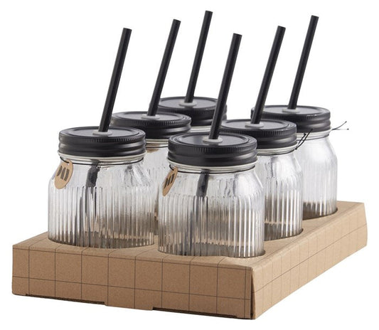 Day dryckglas med halm 0,45l