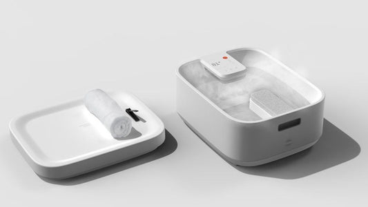 Sharper Image Uppvärmt fotbad med LCD-display